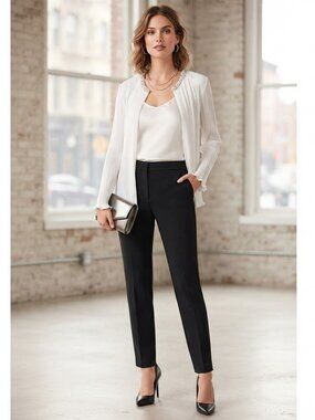 NWT Cachet Beaded Neckline Pleated Open Front Formal Evening Jacket White Sz 12